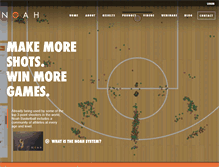 Tablet Screenshot of noahbasketball.com
